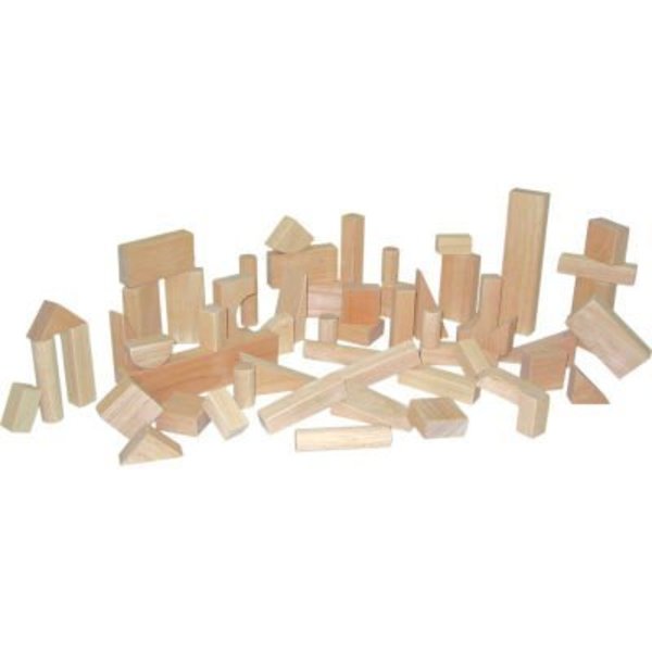 Wood Designs ‚Ñ¢ Basic Blocks - 15 Shapes, 56 Pieces WD60200